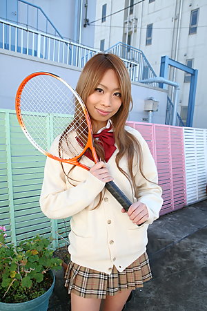 Cute Remika Uehara likes to be photographed